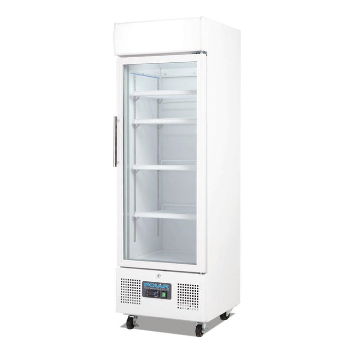 Polar G-Series Upright Display Fridge 218L White - DM075-A