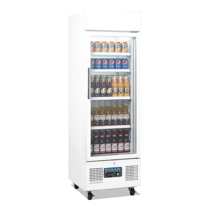 Polar G-Series Upright Display Fridge 218L White - DM075-A