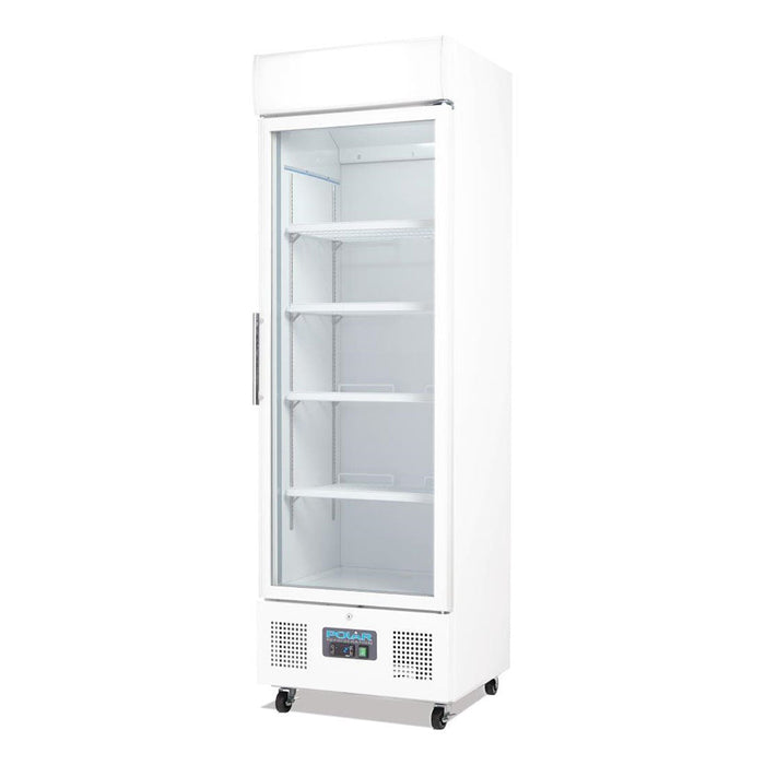 Polar G-Series Upright Display Fridge 350L White - DM076-A