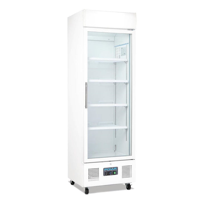 Polar G-Series Upright Display Fridge 350L White - DM076-A