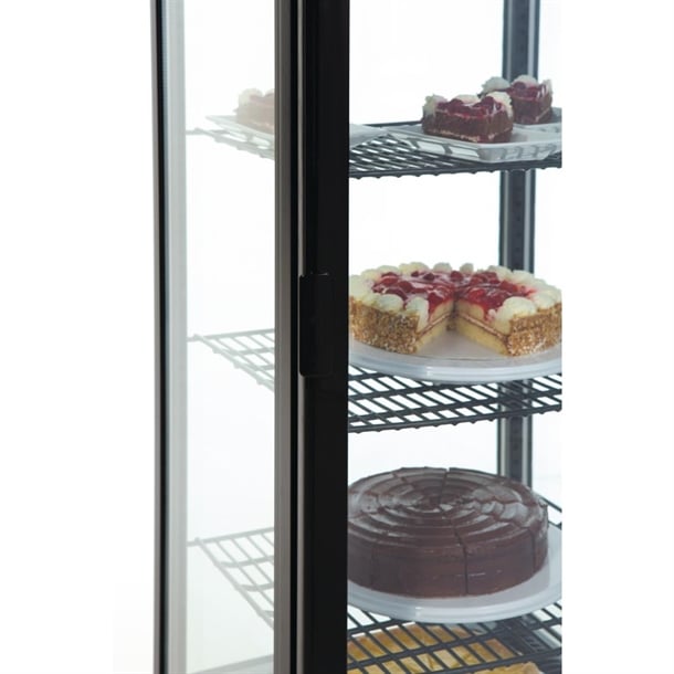 Polar C-Series Energy Efficient Curved Door Display Fridge Black 235Ltr - CX573-A