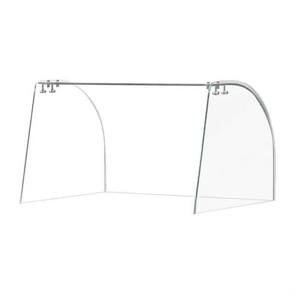 Polar Curved Glass Sneeze Guard Assembly for CT393 - FT280