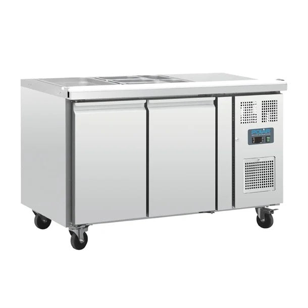 Polar 2 Door Saladette Counter Fridge - FT281-A