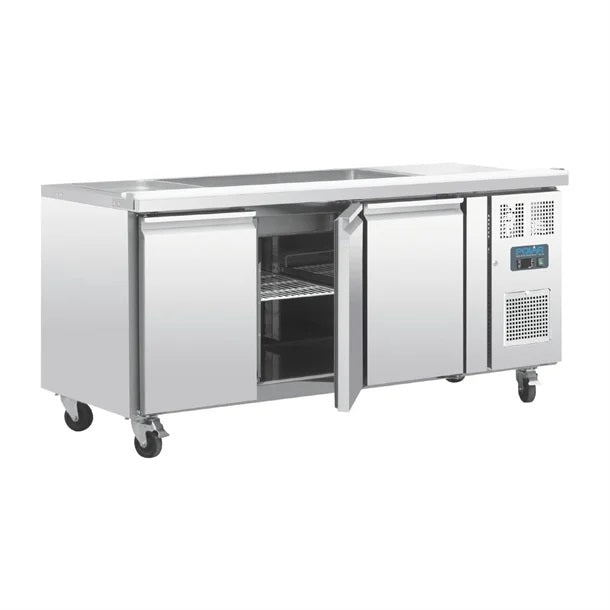 Polar 3 Door Saladette Counter Fridge - FT283-A