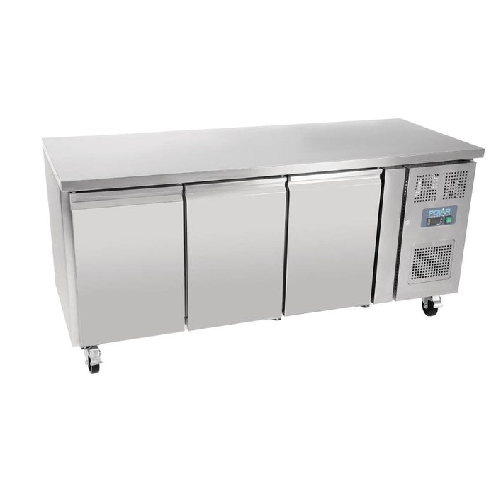 Polar U-Series 3 Door Counter Fridge 417L - G597-A