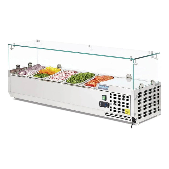 Polar G-Series Countertop Prep Fridge 5x 1/4GN - G608-A