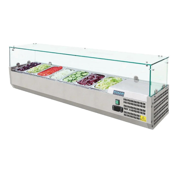 Polar G-Series Countertop Prep Fridge 7x 1/4GN - G609-A