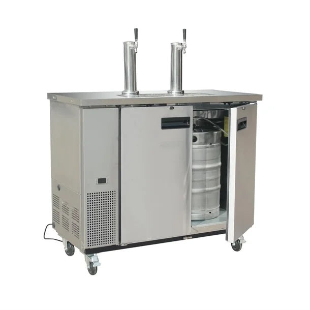 Polar G-Series Direct Draw Beer Dispenser (2 Keg 2 Tap) Stainless Steel - GE633-A