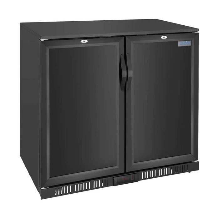 Polar G-series 850mm Double Door Back Bar Cooler Solid Door 198L - GE998-A