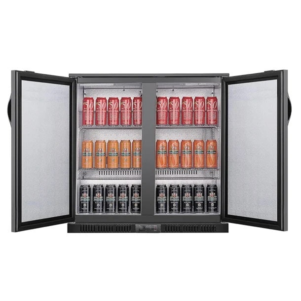 Polar G-series 850mm Double Door Back Bar Cooler Solid Door 198L - GE998-A