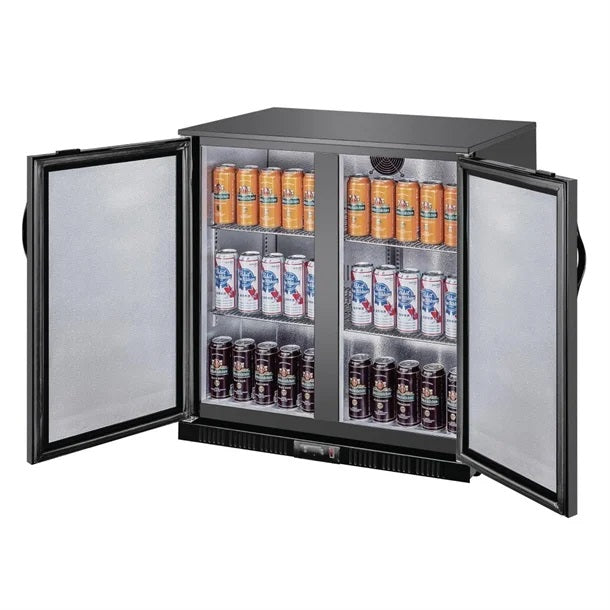 Polar G-series 850mm Double Door Back Bar Cooler Solid Door 198L - GE998-A