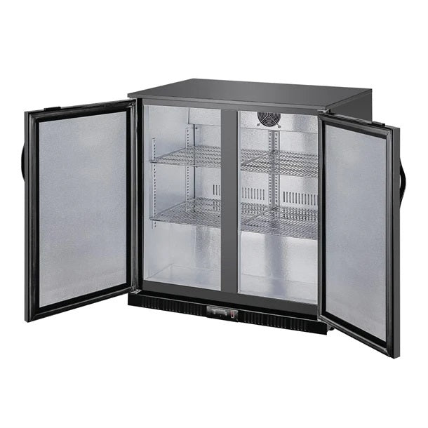 Polar G-series 850mm Double Door Back Bar Cooler Solid Door 198L - GE998-A