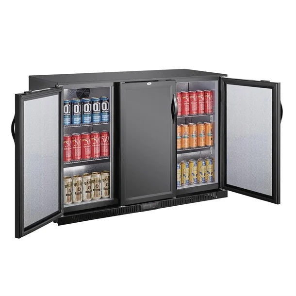 Polar G-series 850mm Triple Door Back Bar Cooler Solid Door 320L - GE999-A