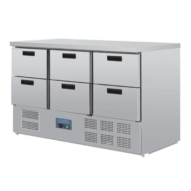 Polar G-Series Six Drawer Counter Fridge - GH226-A