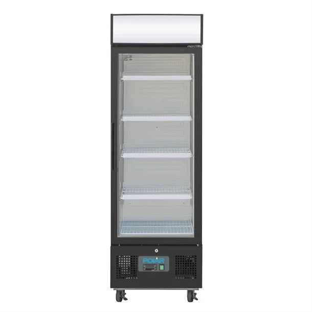 Polar G-Series Upright Display Fridge 218L Black - GH426-A