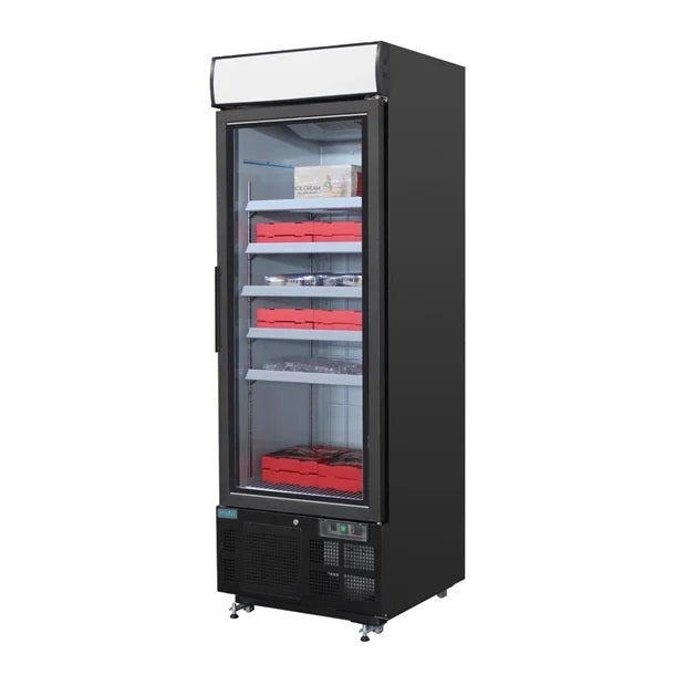 Polar G-Series Upright Display Freezer 412L Black - GH428-A