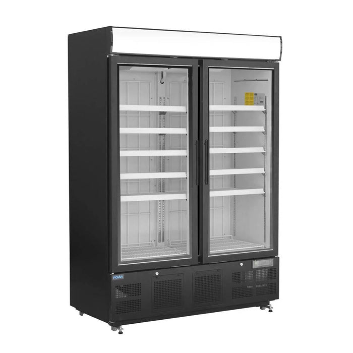 Polar G-Series Upright Display Freezer 920L Black - GH429-A