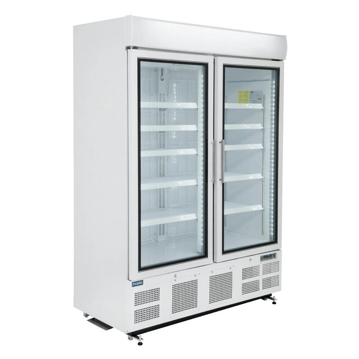 Polar G-Series 2 Door Upright Display Freezer 920L White - GH507-A