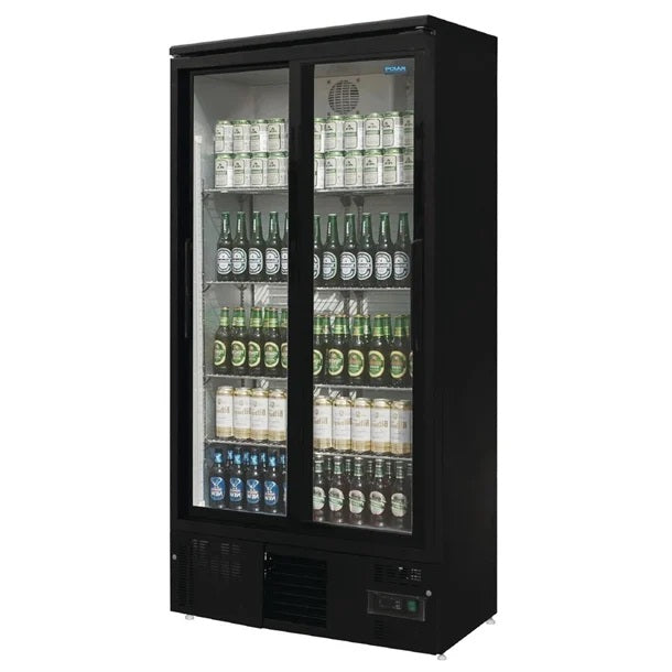 Polar G-Series Upright Back Bar Cooler with Sliding Doors 490L - GJ448-A