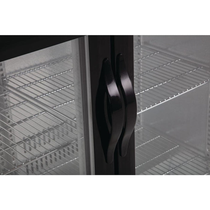 Polar G-Series Back Bar Cooler with 3 Hinged Doors 330L Black - GL004-A