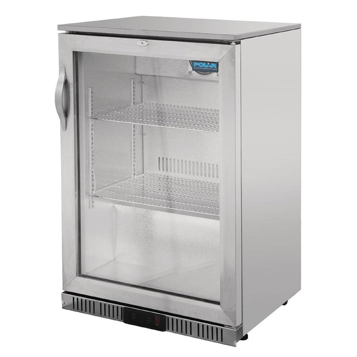 Polar G-Series Back Bar Cooler with 1 Hinged Door 138L Stainless Steel - GL007-A