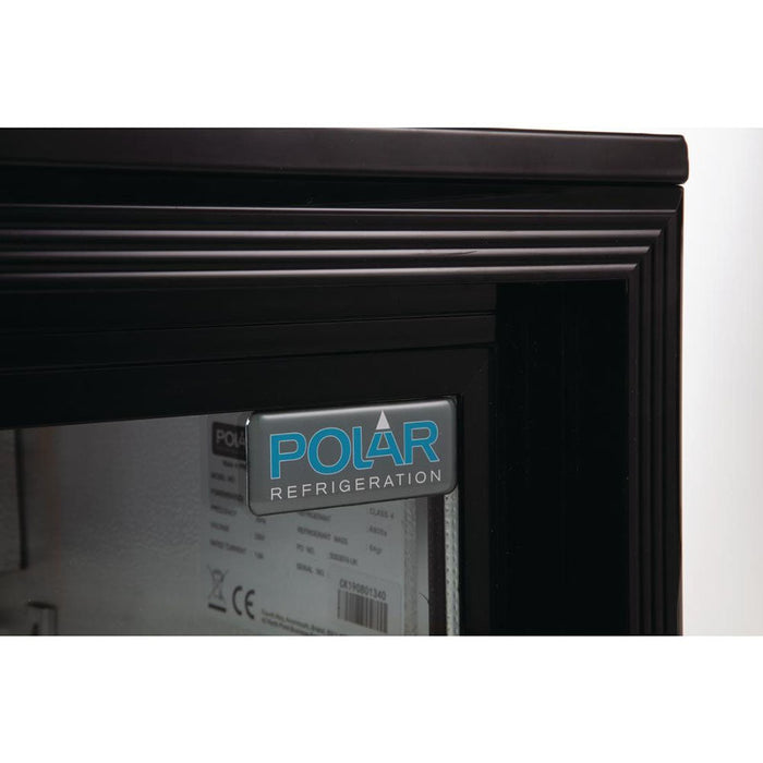 Polar G-Series Back Bar Cooler with 2 Sliding Doors 198L Black - GL010-A