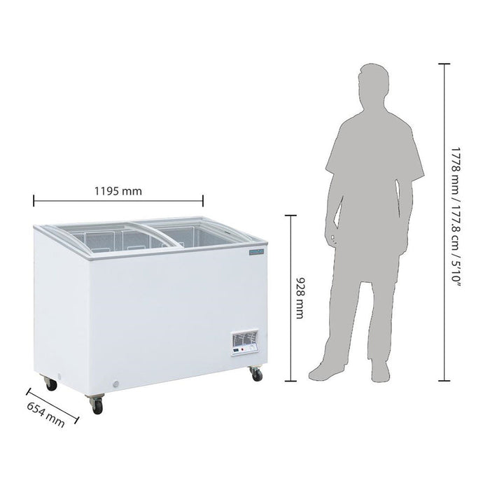 Polar G-Series Display Chest Freezer 270L - GM499-A