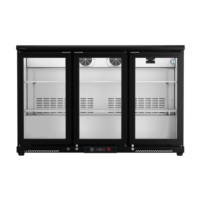 Hoshizaki 3 Door Glass Back Bar Fridge 212L - RBWE135-AU