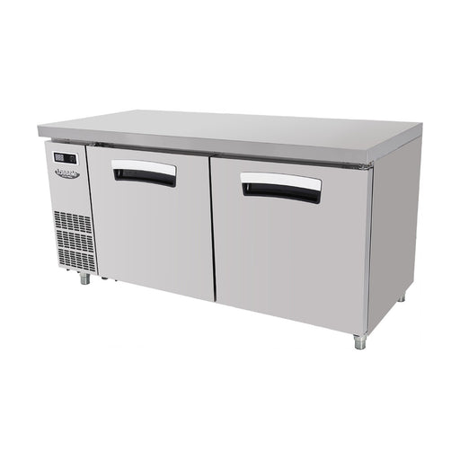 Lassele S Series Inverter 2 Door Under Bench Fridge 1500mm - LNRT-2B-1500-IV