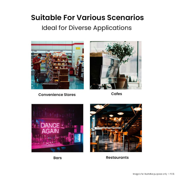 Thermaster Two Sliding Glass Door Colourbond Upright Drink Fridge Black 862L - LG-1000SDBP