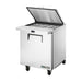 True Refrigeration Prep Table - 12x 1/6 Top Pans - 1 Solid Swing Door - Removable lids - TSSU-27-12M-C-HC FLID