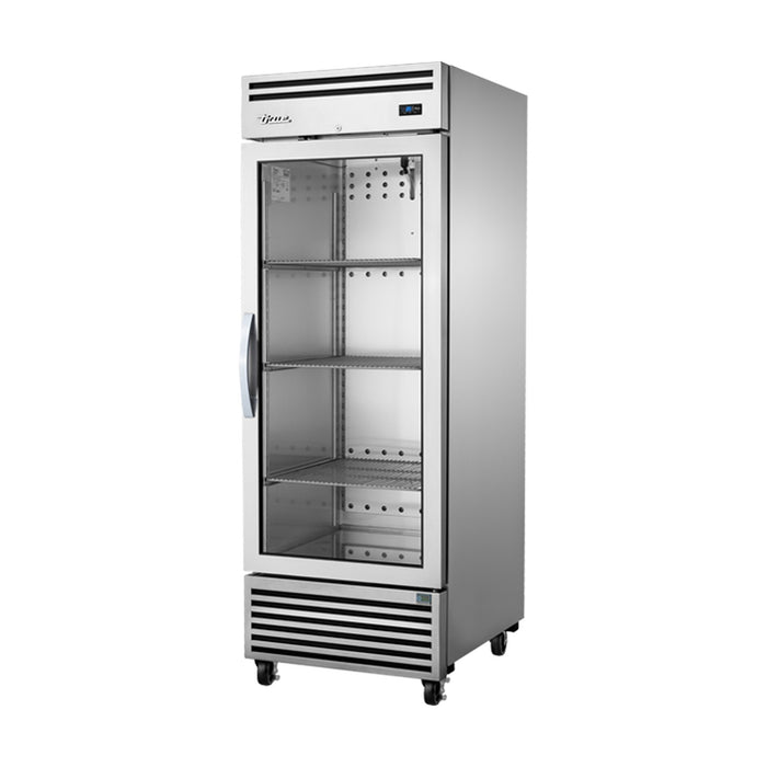 True Refrigeration 2/1 GN Upright Reach-In Food Service Refrigerator - 1 Glass Swing Glass Door - TGN-1R-1G