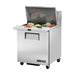 True Refrigeration Prep Table - 12x 1/6 Top Pans - 1 Solid Swing Door - TSSU-27-12M-C-HC
