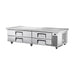 True Refrigeration Under-Equipment Refrigerator - 4 Drawers - Extended top - TRCB-82-86-HC
