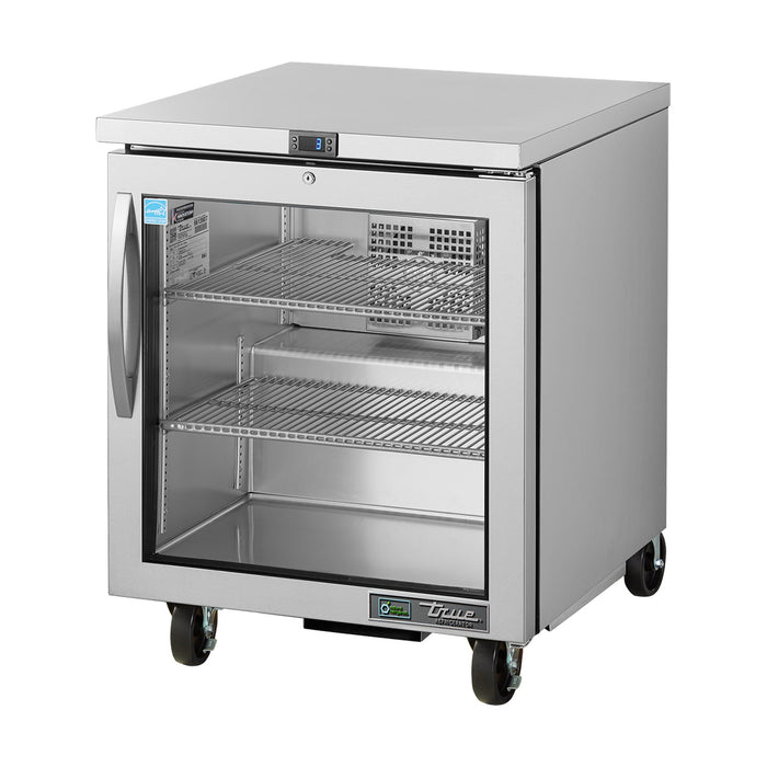 True Refrigeration Undercounter Foodservice Refrigerator - 1 Glass Swing Door - TUC-27G-HC-FGD01