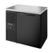 True Refrigeration "Pass-Thru" Bar Refrigerator - Black Ext - 1 Solid Swing Door Front - 1 Solid Swing Door Rear - TBR36-PTSZ1-L-B-S-S-2