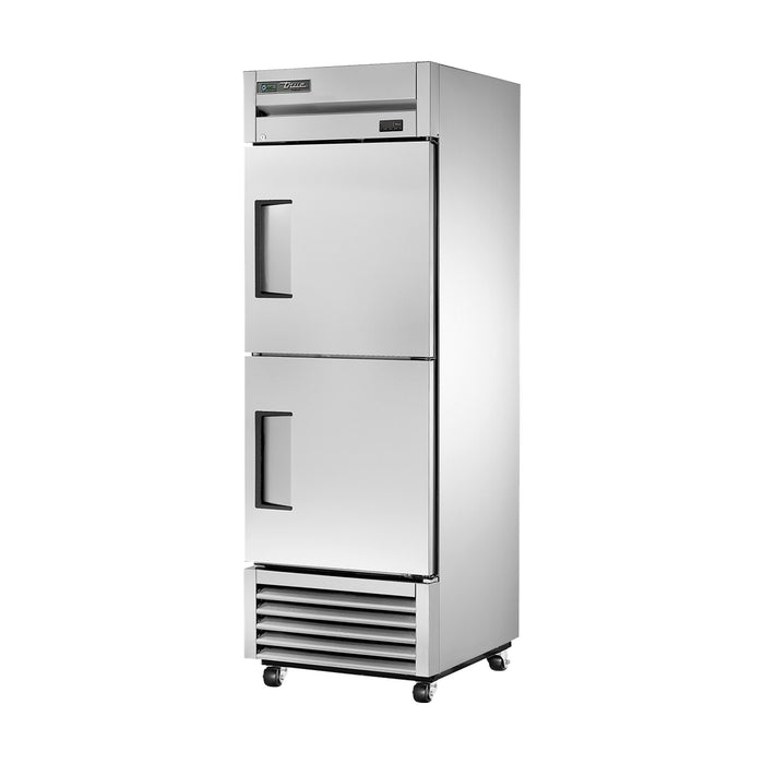 True Refrigeration Upright Foodservice Freezer - 2 Half Solid Swing Doors - T-23F-2-HC