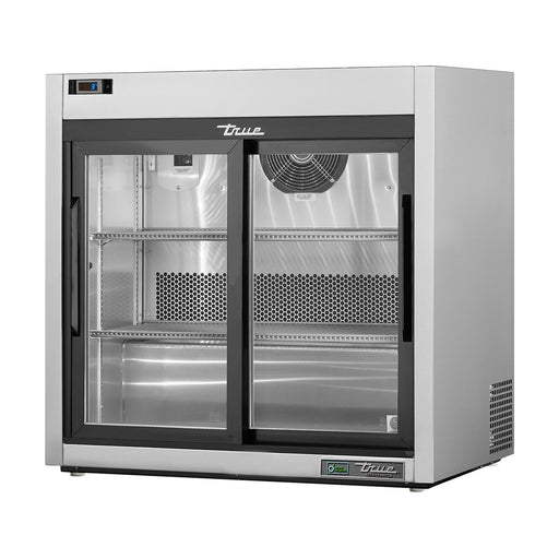 True Refrigeration Counter-Top Retail Merchandiser Refrigerator - 2 Glass Slide Doors - TSD-09G-HC-LD