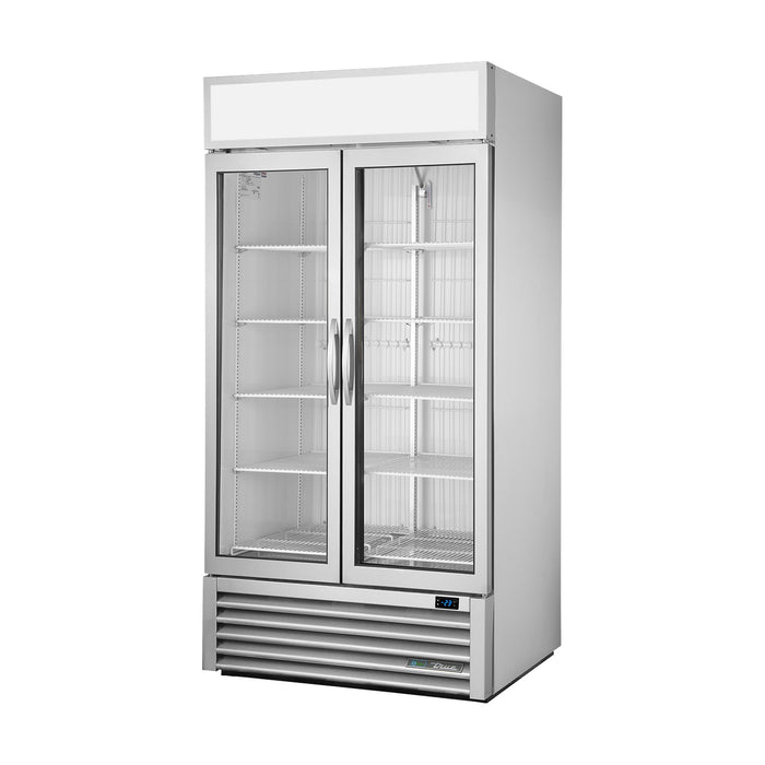 True Refrigeration Upright Retail Merchandiser Freezer - 2 Full Glass Swing Doors - GDM-35F-HC~FGD01