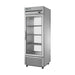 True Refrigeration Upright "Pass-Thru" Display Refrigerator - 1 Glass Door Front - 1 Glass Door Rear - T-23G-PT-HC-FGD011G-1G