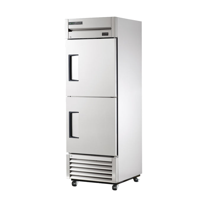 True Refrigeration Upright Foodservice Refrigerator - 2 Half Solid Swing Doors - T-23-2-HC