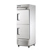 True Refrigeration Upright Foodservice Refrigerator - 2 Half Solid Swing Doors - T-23-2-HC