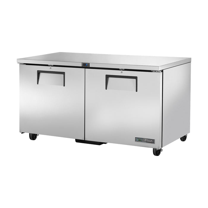True Refrigeration Undercounter Foodservice Refrigerator - 2 Solid Swing Doors - TUC-60-HC