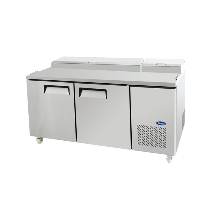 Atosa 2 Door Pizza Prep Table Fridge 1702 MM - MPF8202