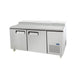 Atosa 2 Door Pizza Prep Table Fridge 1702 MM - MPF8202