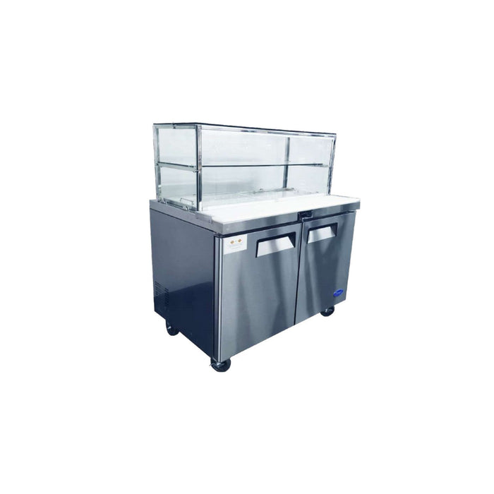 Atosa 2 Door Sandwich Bar With Glass Canopy 1530MM - MSF8303G