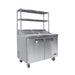 Atosa 2 Door Sandwich Prep Table Fridge With Over Shelf - MSF8303OS
