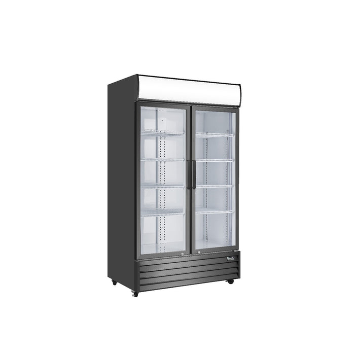 Atosa Double Glass Door Mounted Fridge - P1000WB-A