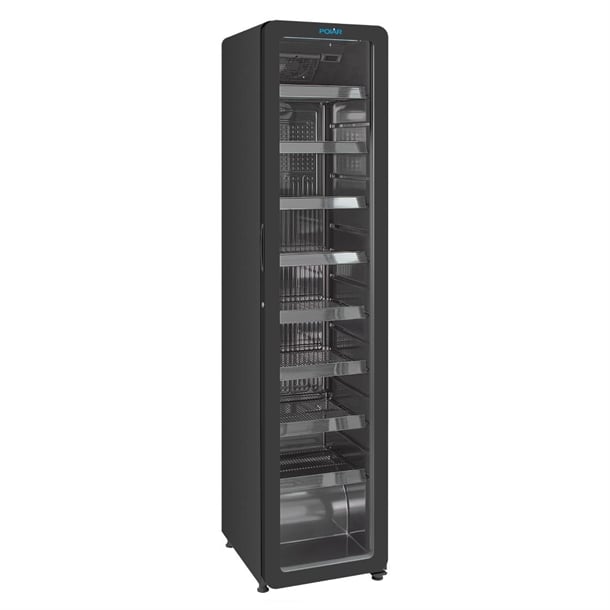 Polar G-Series Slimline Display Fridge Black 208Ltr - PG049-A