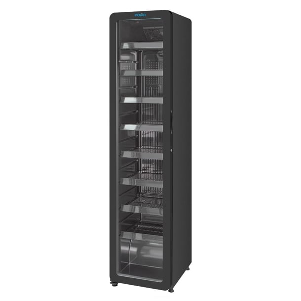 Polar G-Series Slimline Display Fridge Black 208Ltr - PG049-A